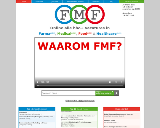 FMF vacatures Logo
