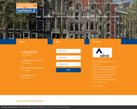 Amsterdam heeft werk Logo